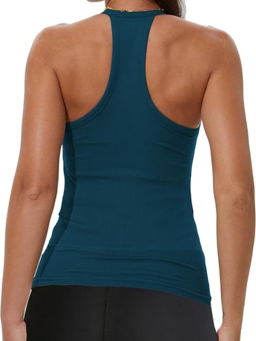 Workout Tops for Women Racerback Basic Tank Summer 2026 Camisole V Neck Slim Fi - Picture 2 of 5